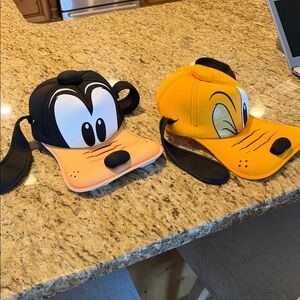 Disney Black and Orange Character Caps